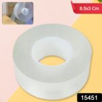 Sticky Double Sided Tape Washable Adhesive Tape Reusable (8.5×3 Cm / 1 Pc) - Image 2