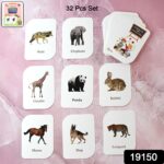 Kidkraft 32-Piece Animal Flash Cards Set - Image 2