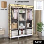 Big 8 Compartment Portable and Collapsible Wardrobe Racks (1 Set) - Image 2