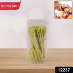 Plastic Fruit Forks Cake Dessert Forks Mini Forks (50 Pcs Set) - Image 2