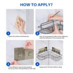 Metal Shower Shelf, Shower Shelf without Drilling (2 Pc) - Image 6