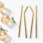 Reusable Stainless Steel Straw with cleaning Brush (5 Pcs Set) - Image 4