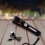 Led Torch High Lumens Fast Charging Flashlight / Torch with Far & Near Zoom (1 Pc) - Image 4