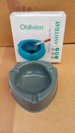 Oblivion Durable Plastic Ashtray with Wide Bowl and Triple Cigarette Holder Slots (1 pc) - Image 7