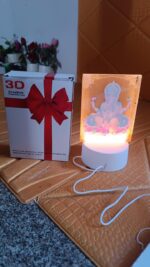 Beautiful 3D Lord Ganesh Frame with soft white light (1 Pc) - Image 7