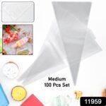 Disposable Piping Bags (100 Pcs Set / Medium) - Image 2