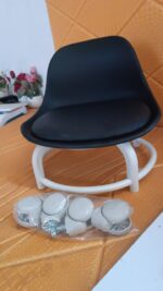 Plastic Low Round Rolling Stool with Wheels Pedicure Stool (1 pc / Mix Color) - Image 8