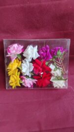 Colourful Flowing Flower Hair Pin (12 Pcs Set / Mix Color) - Image 7