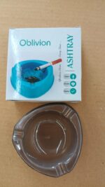 Oblivion Transparent White Ashtray with Cigarette Holder Grooves – Modern Smoke Disposal Tray (1 Pc) - Image 7