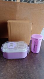Multi-Functional 1 Set Leakproof Lunch Box with Cutlery & Tumbler - Image 7