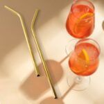 Reusable Stainless Steel Straw with cleaning Brush (5 Pcs Set) - Image 5