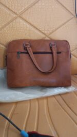 Premium Faux Leather Multipurpose Messenger Briefcase with Shoulder Strap (1 Pc) - Image 7