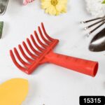 Heavy Duty Plastic Garden Hand Rake – 9-Tooth Cultivator Tool (1 Pc) - Image 2