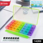 28 Grids Weekly Pill Organizer Box - Image 2