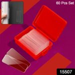 60-Piece (Approx) – Double-Sided Transparent Adhesive Stickers - Image 3