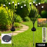 Solar-Powered Firefly Garden Decorative LED Light Set (2 Pc) - Image 2