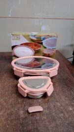 Ganesh Classy 2-Piece Stainless Steel Lunch Box Set - Image 9