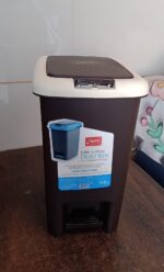 Apex Plastic Push N Pedal Dust Bin | Hands-Free Operation, Compact Design 6.5 Liters (1 Pc / Mix Color) - Image 8