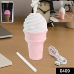 Ice Cream Cone Shape Air Freshener Humidifier (1Pc / Pink) - Image 2