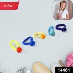 Small Ball Elastic Hairbands (Pack of 5 / Multicolour) - Image 2