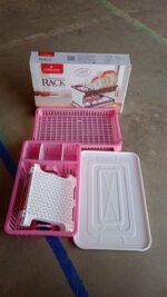 Plastic Kitchen Organizer Rack with Water Storing Tray - Image 7