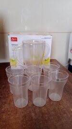 Apex Unbreakable Lemon Jug Set with 6 Glasses – 1200ML Jug + 300ML Glasses Approx - Image 6