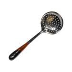 Kitchen Stainless Steel Best Skimmer Slotted Spoon-Cooking Utensils with Heat Resistant Plastic Handle - Image 4