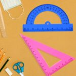 4-Piece Geometry Set, Triangle Ruler Protractor Straight Ruler - Image 7