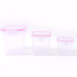 Kitchen Storage Container Set Of 3 Pcs (1500, 1000, 500 ML) - Image 5