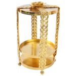 Multipurpose Golden Metal Candle Stand showpiece (1 Pc) - Image 5
