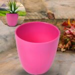 Plastic Flower Valencia (Pot) Home and Outdoor (1 Pc/Mix Colour) - Image 3