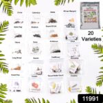 20 Varieties of Vegetable & Flower Seeds Combo (1 Pkt. / 20 Varieties) - Image 2