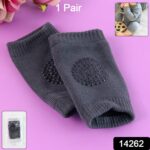 Dark Grey Toddler Wool Knit Leg Warmer (Knee Guard) - Image 2