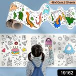 Fun and Educational Coloring Roll (1 Pc) - Image 2