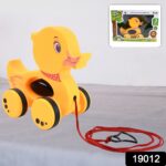 Pull Along Toy with Attractive Design, Developmental Toy for 1-Year-Old Girl Boy (Duck) - Image 2