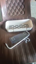 Multipurpose Kitchen Bathroom Wall Corner Shelf Rack (4 Pcs Set) - Image 8