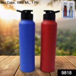 Stainless Steel Water Bottle, Fridge Water Bottle (1000ML / Mix Colour / 1 Pc) - Image 2