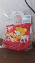 Multifunctional Waterproof BPA Free Reusable Soft Fabric Plastic Baby Bib (1 Pc) - Image 7