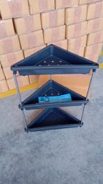 3-Layer Multipurpose Plastic Corner Storage Rack - Image 7