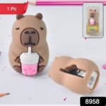 Cartoon Shape Pencil Sharpener with Built-In Eraser (1 Pc) - Image 2