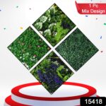 Artificial Plants Wall Topiary Wall Greenery Mat Wall Backdrop Decor (1 Pc Mix Design) - Image 2