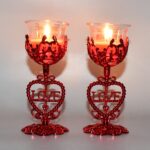 Tea Lights Holder Candle Stand (2 Pc Set) - Image 7