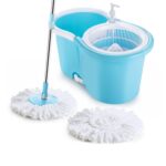 Plastic Spinner Bucket Mop 360 Degree Self Spin Wringing with 2 Absorbers for Home and Office Floor Cleaning Mops Set - Image 4