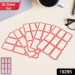 Multipurpose Blank Label Sticker Sheets  Durable Office & Home Labeling Tags – Pack of Sheets (50 Sheet Set) - Image 2