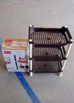 Apex Small Multiuse Plastic Storage Rack Organizer 3-Tier - Image 7