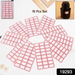 Multipurpose Blank Label Sticker Sheets (10 Sheet Set) - Image 2