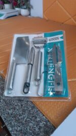 Multifunctional peeler, grater, fruit peeler, kitchen household gadget set (5 Pc Set) - Image 7