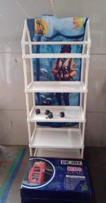 Multi Purpose Foldable Baby Wardrobe / Toy Box 5 Shelves Cartoon Printed - Image 7