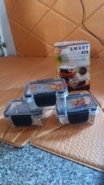 Kitchen Storage Container with Air Seal Lock Lid (3 Piece Set / 250 ML) - Image 8