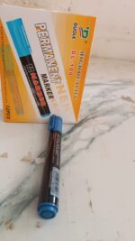 Premium Permanent Blue Marker Pen Set (12 Pc) - Image 8